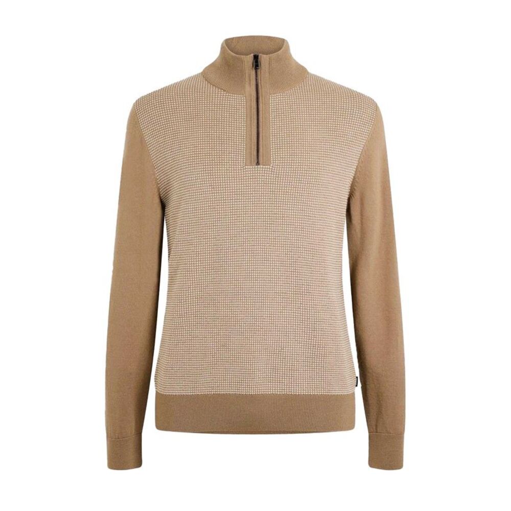 Boss Mens H Dambino Knitted Casual Sweater / Beige
